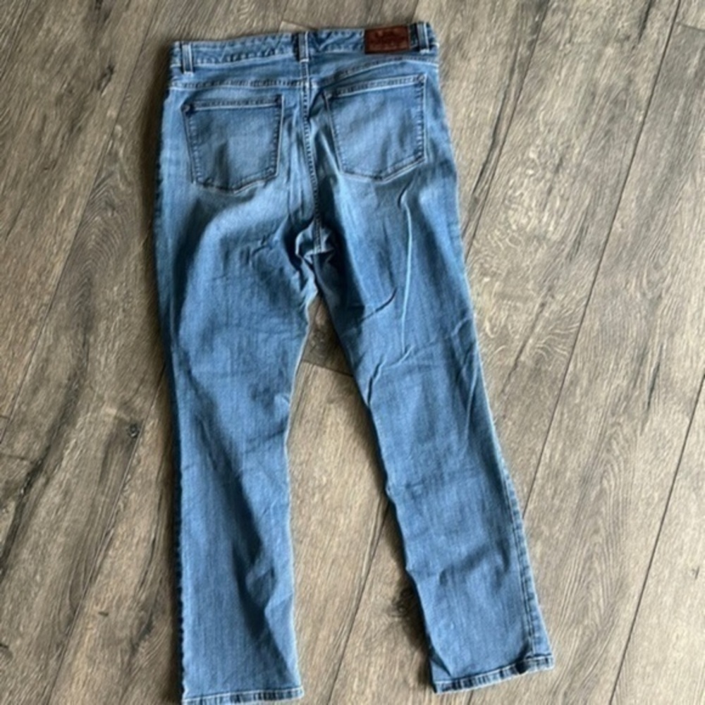 Lauren Ralph Lauren Jeans size 14 womens straight leg blue denim bikercore